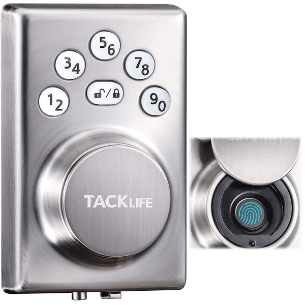 Today only: Tacklife keyless front door deadbolt with fingerprint & keypad for $46 shipped
