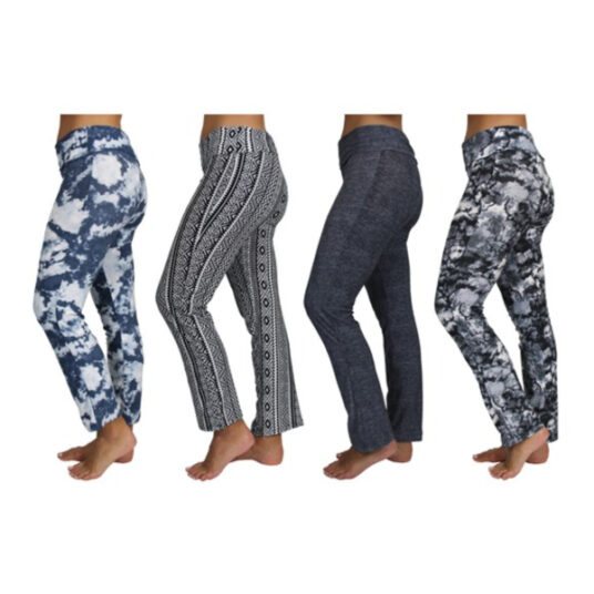 4-pack of assorted women’s moisture-wicking yoga pants for $15 with Woot! app