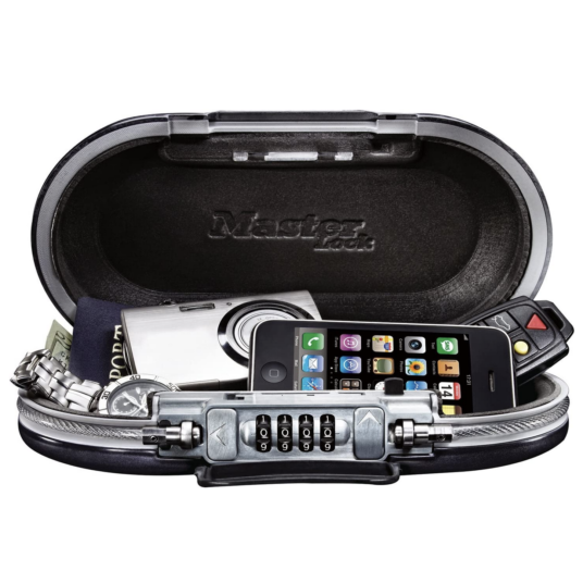 Master Lock portable personal travel safe for $18