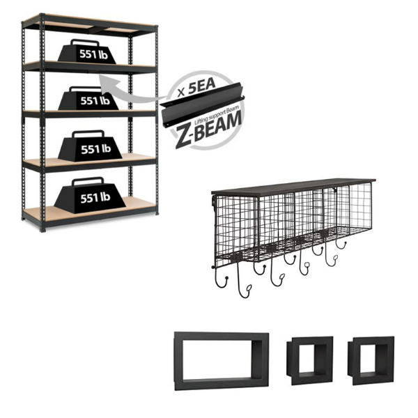 Today only: Home storage shelving units from $12