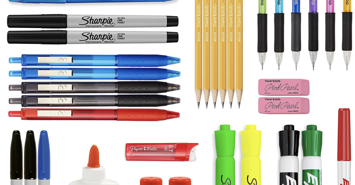 38-piece school supply kit for $8