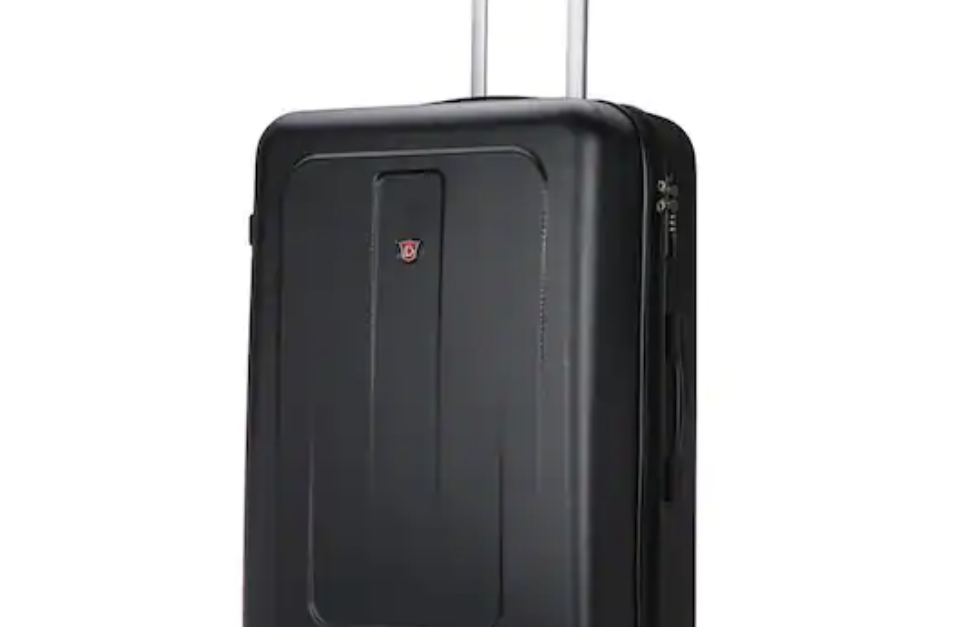 Crypto 28-in black hardside spinner suitcase for $56