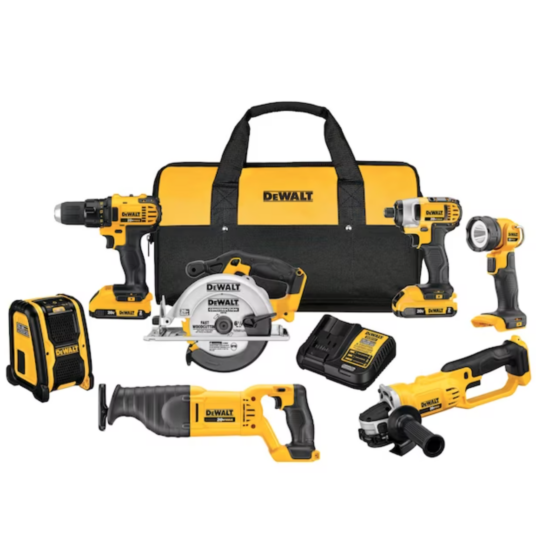 Today only: Dewalt 7-tool 20-volt max power tool combo kit for $399
