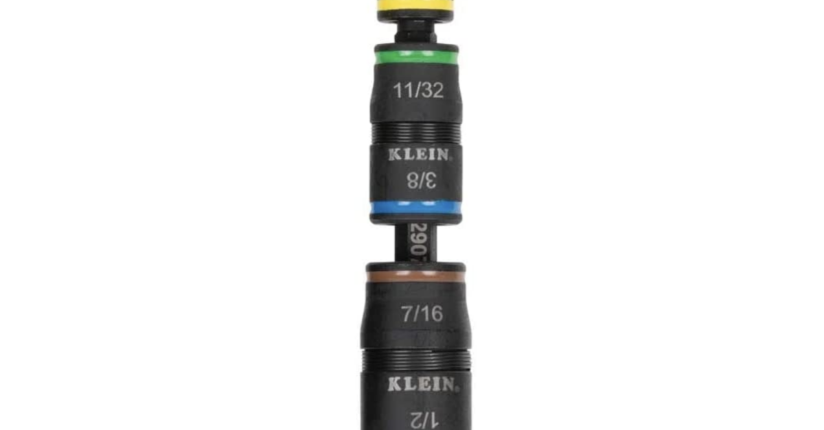 Klein Tools 7-in-1 impact flip socket set for $20
