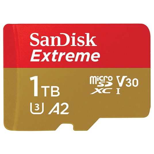 SanDisk 1TB Extreme microSDXC memory card with adapter for $113