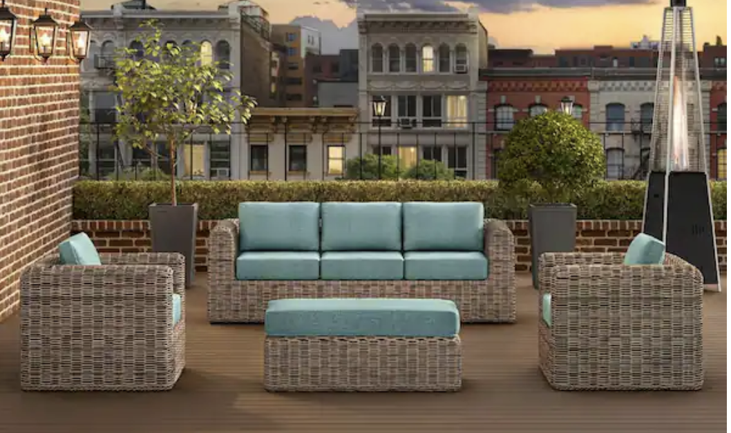 Save up to 64% on patio furniture sets at The Home Depot