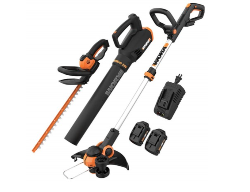 Today only: Worx 20V GT 3.0 + turbine blower + hedge trimmer kit for $175