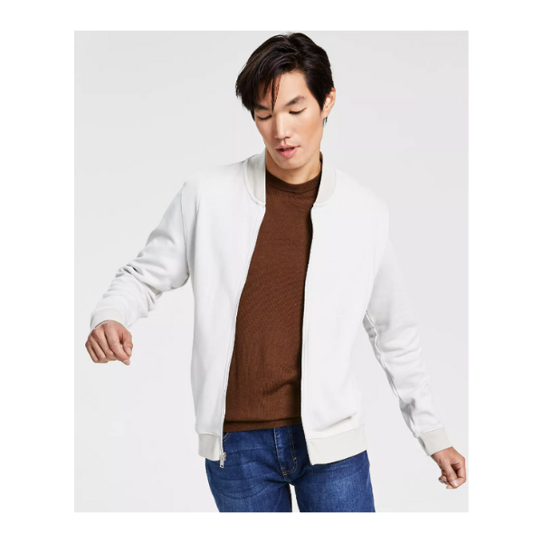 Men’s Alfani zip-front sweater jacket from $7