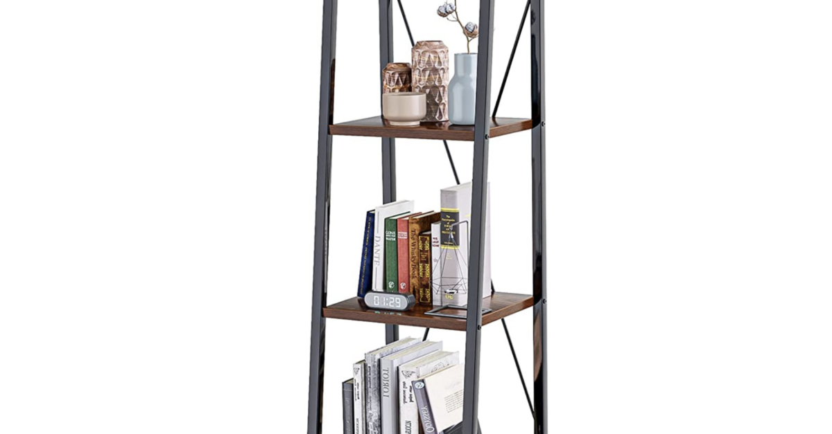 4-tier freestanding bookshelf for $30