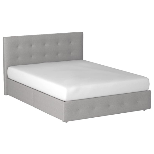 DHP Rose upholstered platform bed with underbed storage for $195
