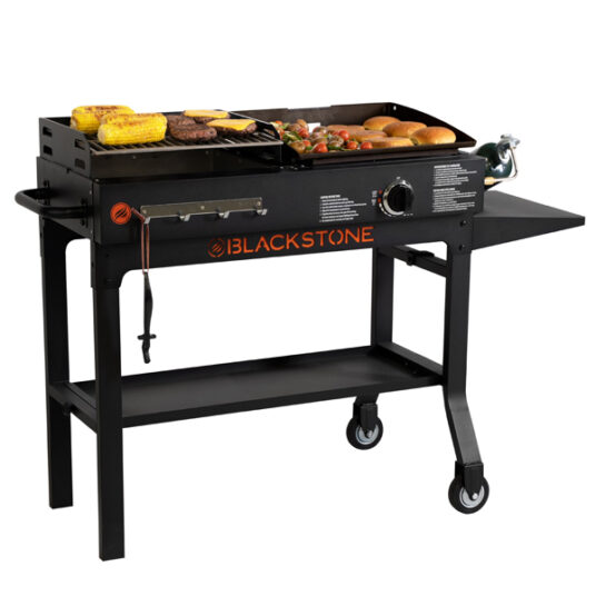 Blackstone Duo 17″ griddle and charcoal grill combo for $177
