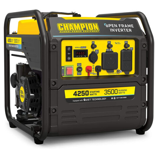 Champion Power Equipment 4250-watt open frame inverter generator for $409