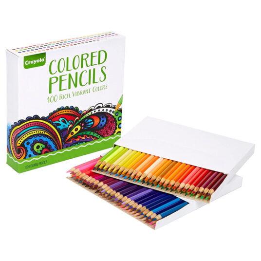 Crayola 100-count colored pencils for $12
