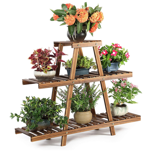 3-tier wooden plant stand for $23