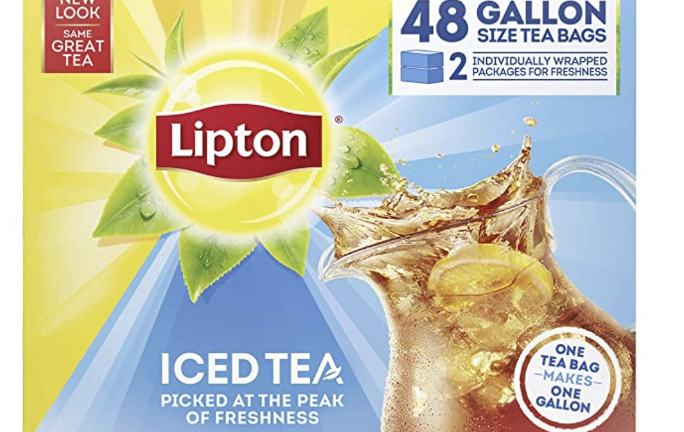 48-count Lipton gallon-sized iced tea bags for $6