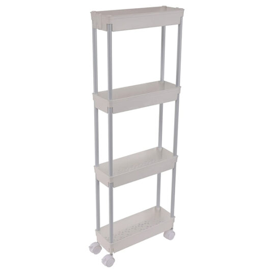 4-tier slim storage cart for narrow places for $18