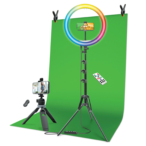 Bauer Content Creator Kit with 16″ RGB light for $15