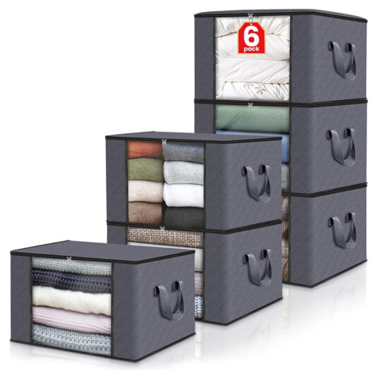 Fab Totes 6-pack fabric storage containers for $15