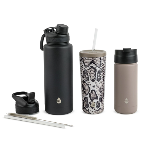 TAL stainless steel 9-piece water bottle bundle for $20