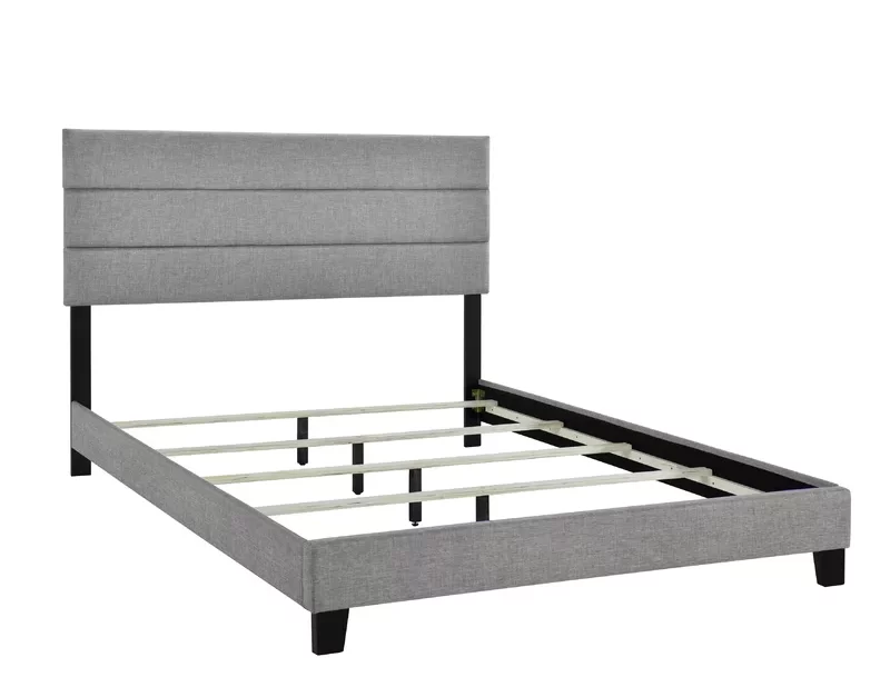 Bennie upholstered king-size bed frame for $100