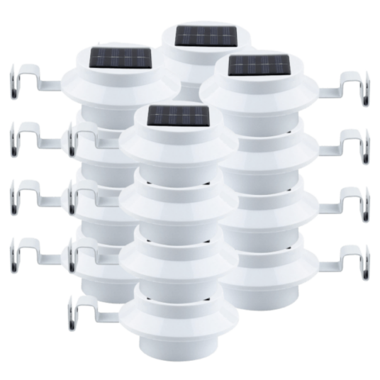 Today only: 16-pack Boundery outdoor solar LED gutter lights for $41 shipped