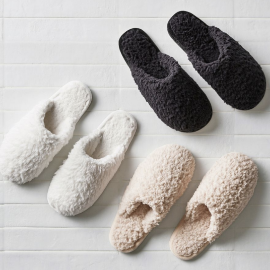 Pottery Barn Teddy Bear slippers for $17, free shipping