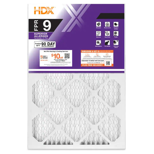 Case of 12 HDX 16″x12″ Superior pleated air filters for $90