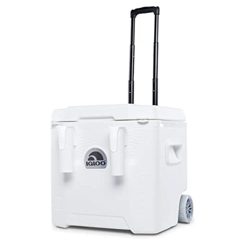 Igloo 52-quart 5-day marine ice chest with wheels for $56