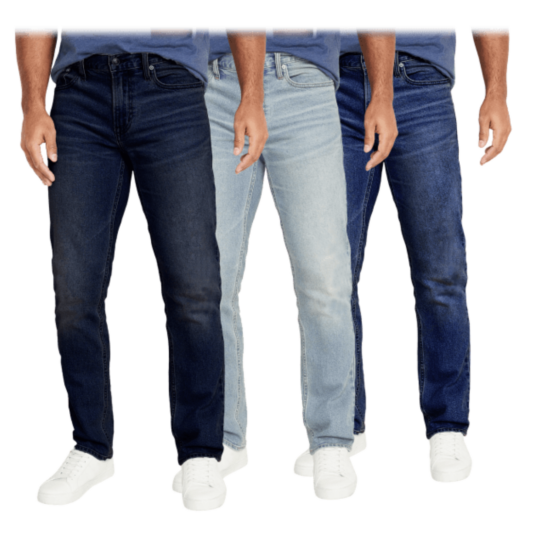 Today only: 3-pack of men’s flex stretch slim straight jeans for $41 shipped