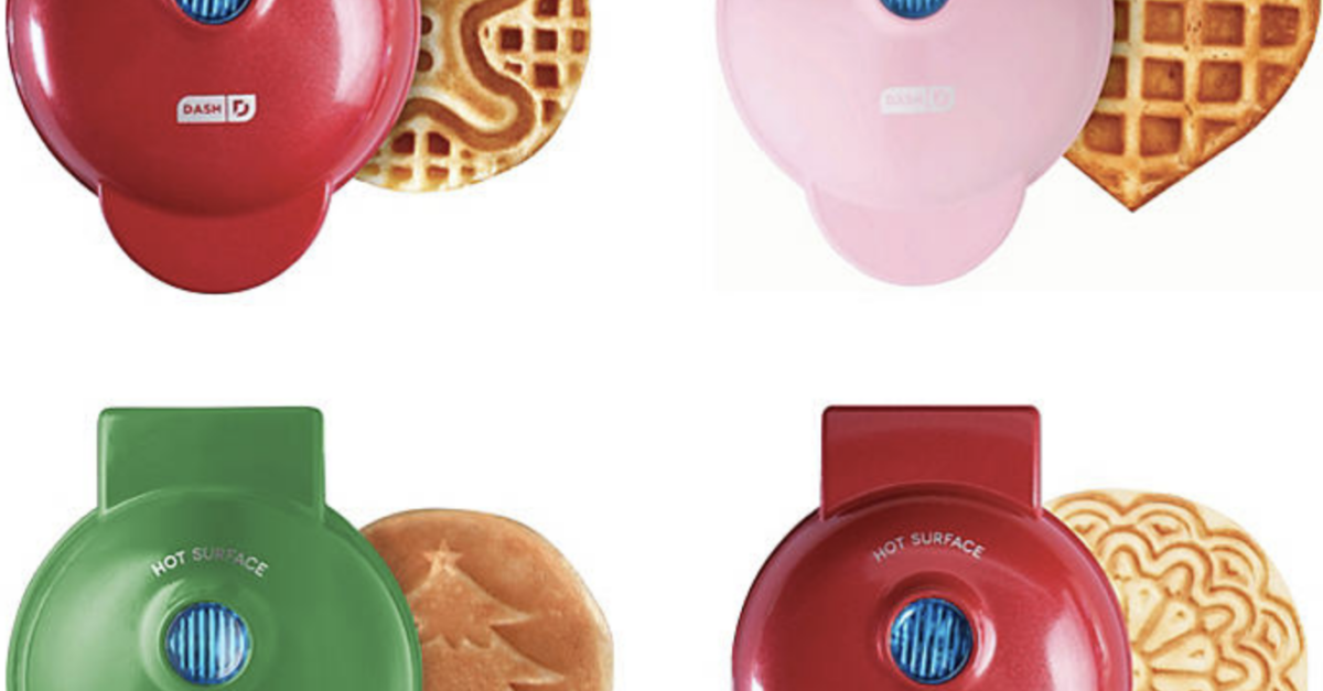 Sam’s Club members: 4-count Dash mini holiday waffle makers for $15