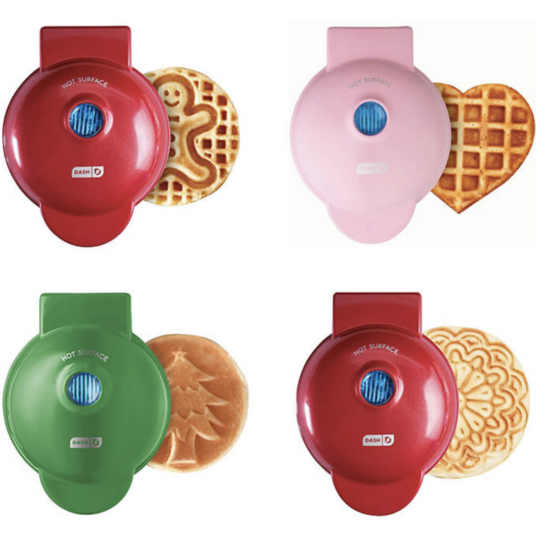 Sam’s Club members: 4-count Dash mini holiday waffle makers for $15