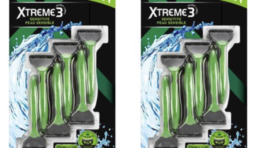 Today only: Schick Xtreme 3 blade sensitive razor with Vitamin E & aloe 24 pack for $17