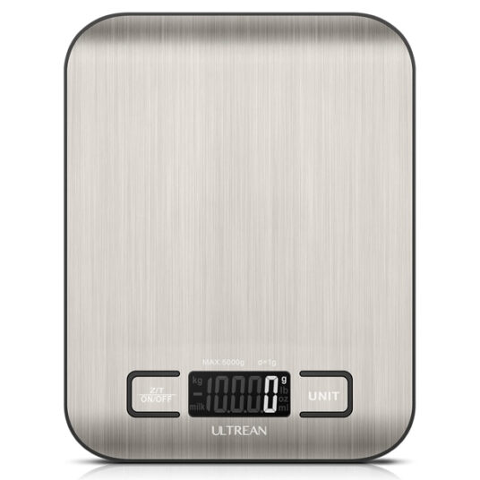 Ultrean digital food scale with batteries for $7