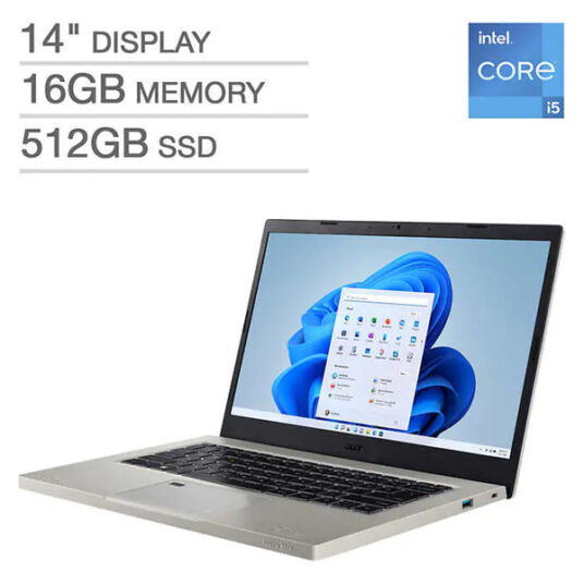 Acer Aspire Vero 14″ Intel Core i5 16GB laptop for $450