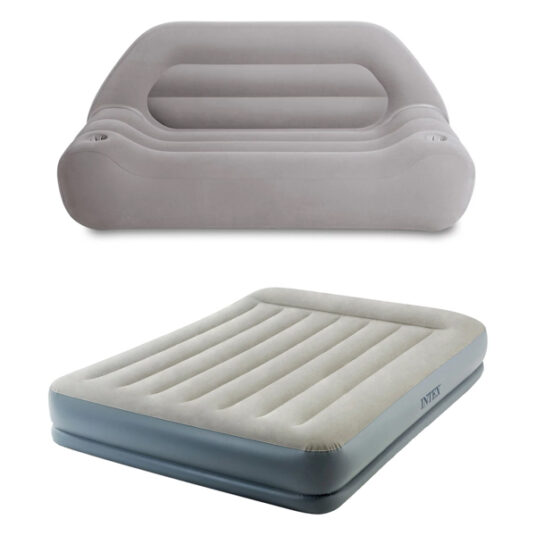 Intex Dura-Bream 12-in airbed with camping sofa for $45