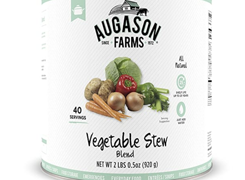 Augason Farms 2-lbs vegetable stew blend for $19