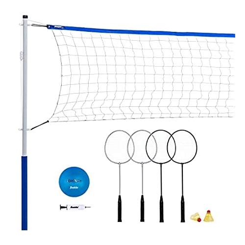 Franklin Sports volleyball + badminton set for $17