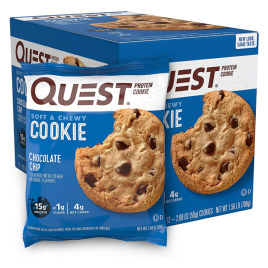 Quest Nutrition 12-count chocolate chip protein cookies for $12