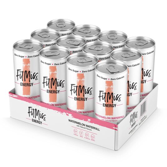 MusclePharm FitMiss 12-pack of sugar free energy drinks for $7