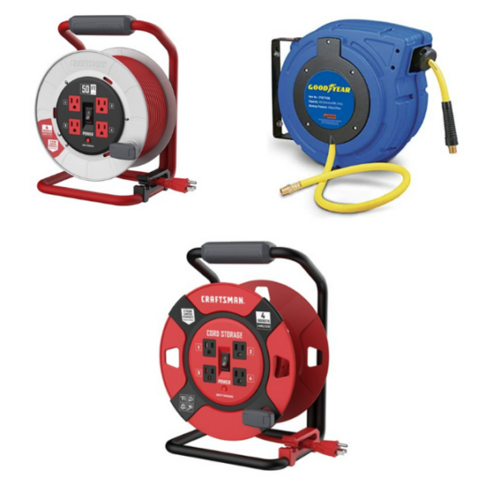 Air and cord reels from $26 at Woot
