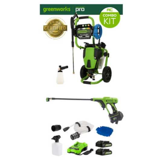Today only: Save up to $50 on select Greenworks pressure washers