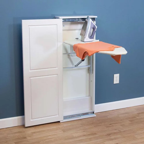 Household Essentials Iron n’ Fold wall cabinet ironing board for $94