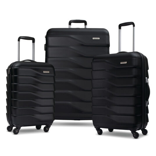 3-piece American Tourister hardside luggage set for $128