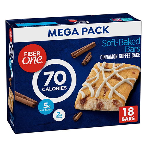 18-count Fiber One soft baked bars Cinnamon Coffee Cake for $7
