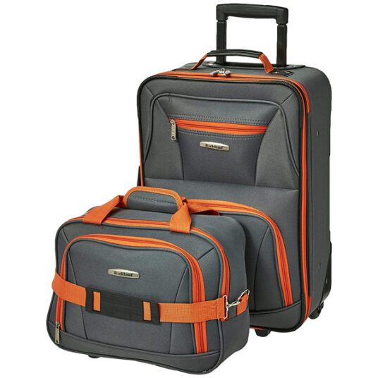 Rockland Fashion 2-piece expandable luggage set for $26