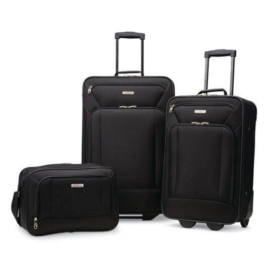 American Tourister 3-piece softside luggage set for $80