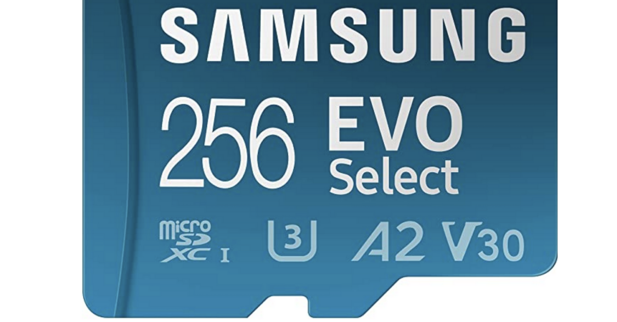 256GB Samsung EVO Select micro SD memory card for $17