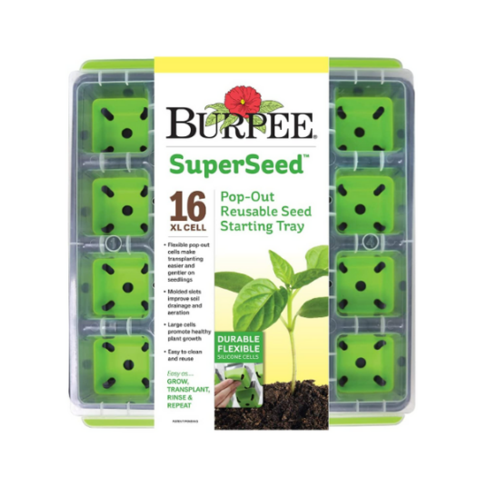 Burpee SuperSeed 16-cell reusable seed starting tray for $11
