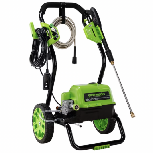 Today only: Greenworks 2000 PSI electric pressure washer for $119