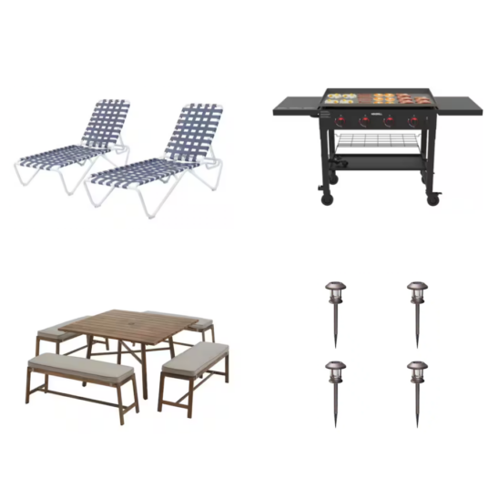 Today only: Save on grills, outdoor seating and accessories